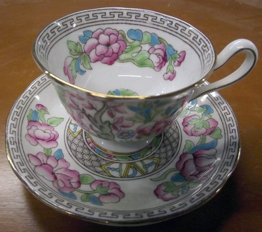 Indian Tree Footed Cup & Saucer Set by Royal Albert-1