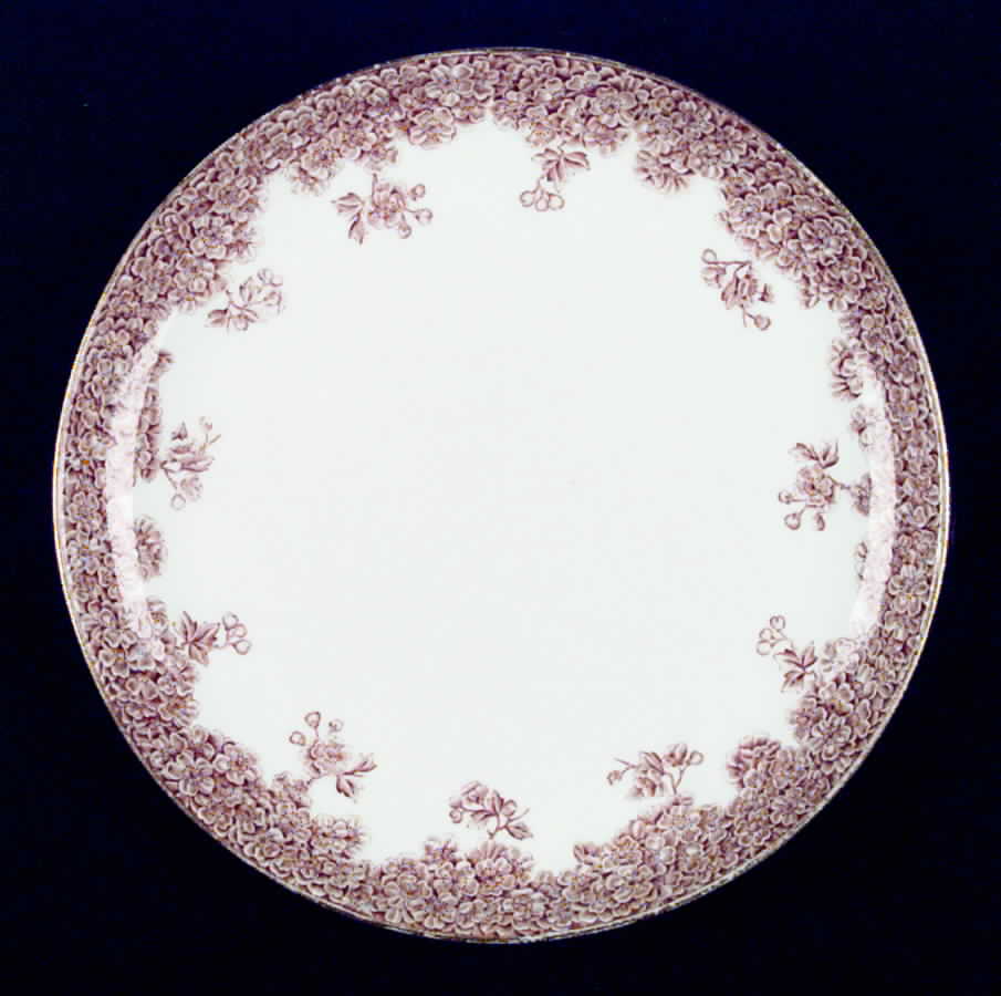 W2279 Brown Luncheon Plate by Royal Worcester-1