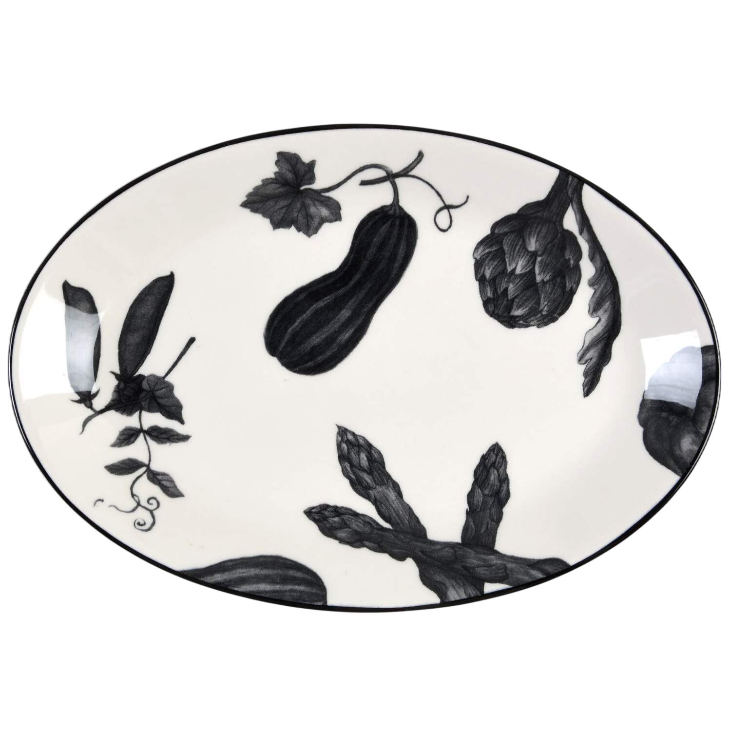 Toile De Legumes Black Relish by Royal Stafford-1