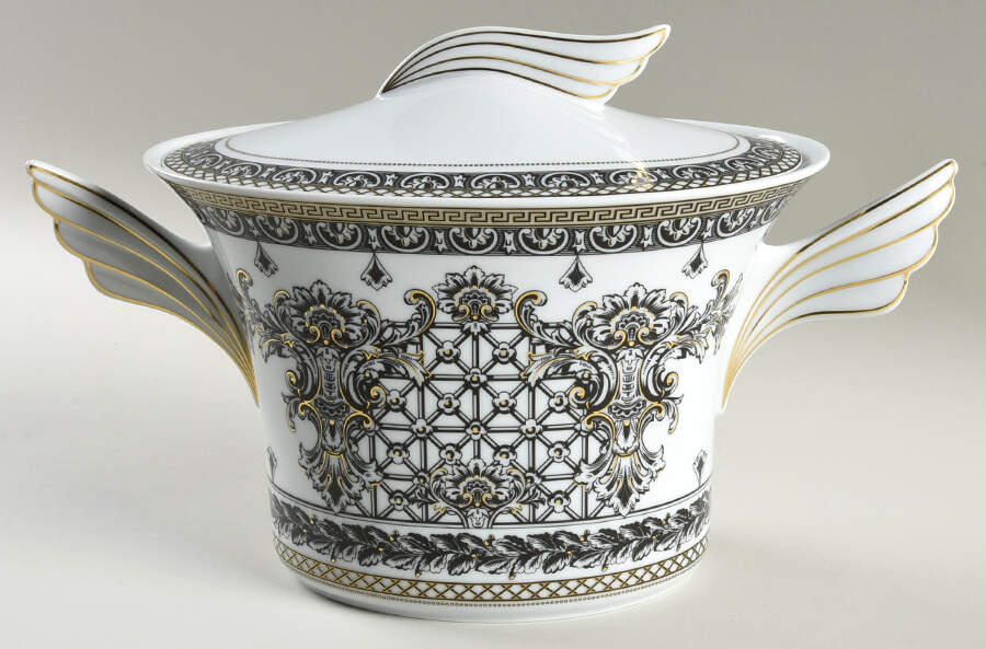 Marqueterie Tureen &  Lid by Rosenthal - Continental-1