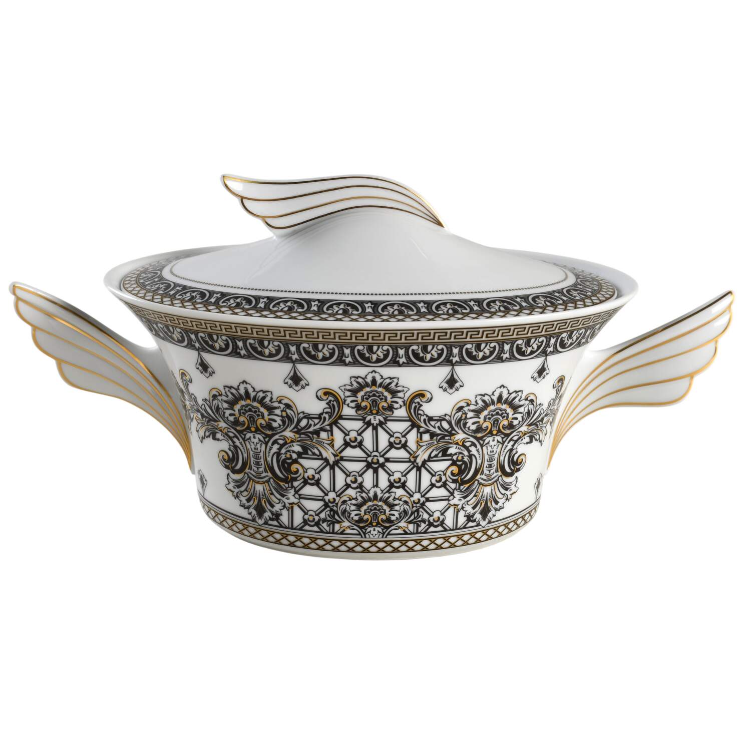 Marqueterie Oval Covered Vegetable by Rosenthal - Continental-1