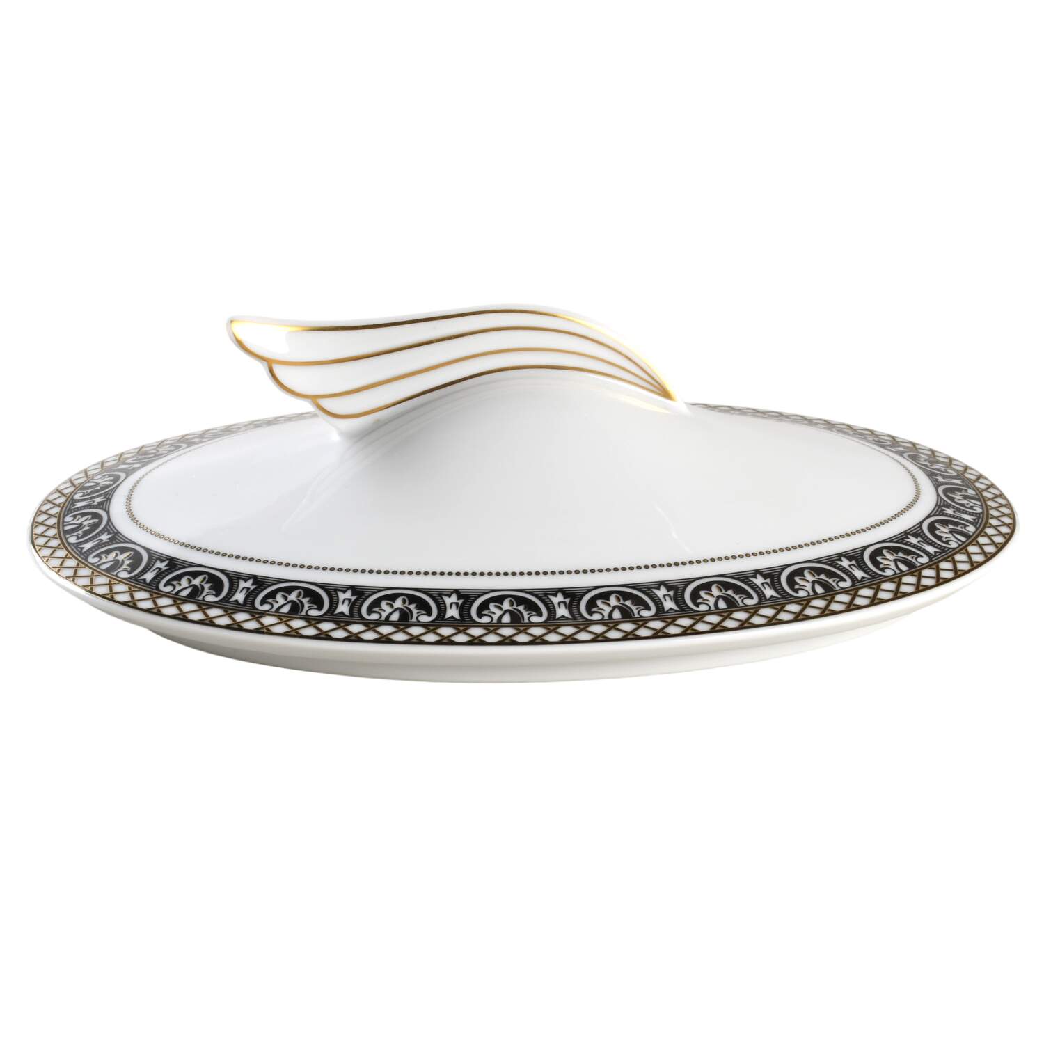 Marqueterie Lid for Oval Vegetable by Rosenthal - Continental-1