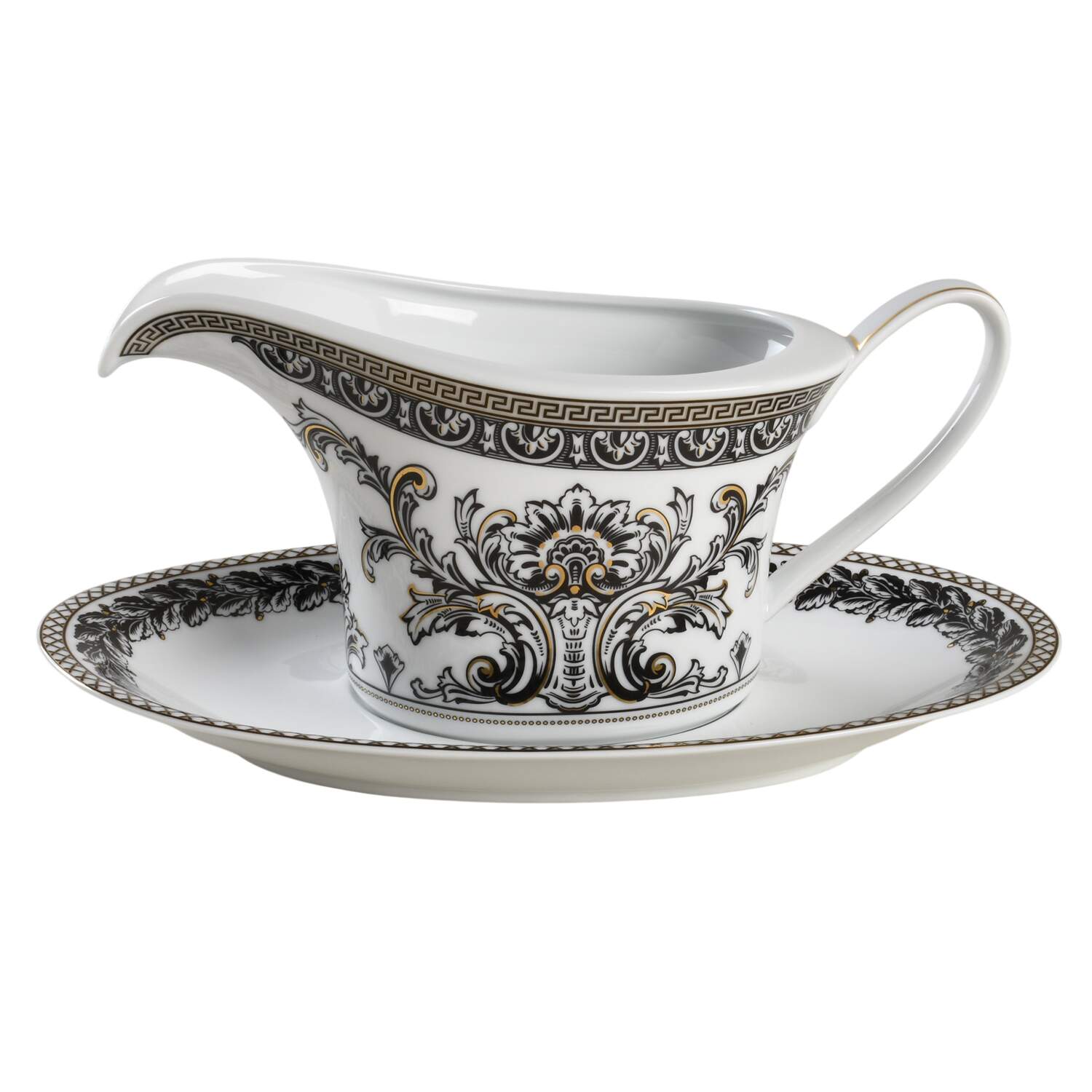 Marqueterie Gravy Boat & Underplate by Rosenthal - Continental-1