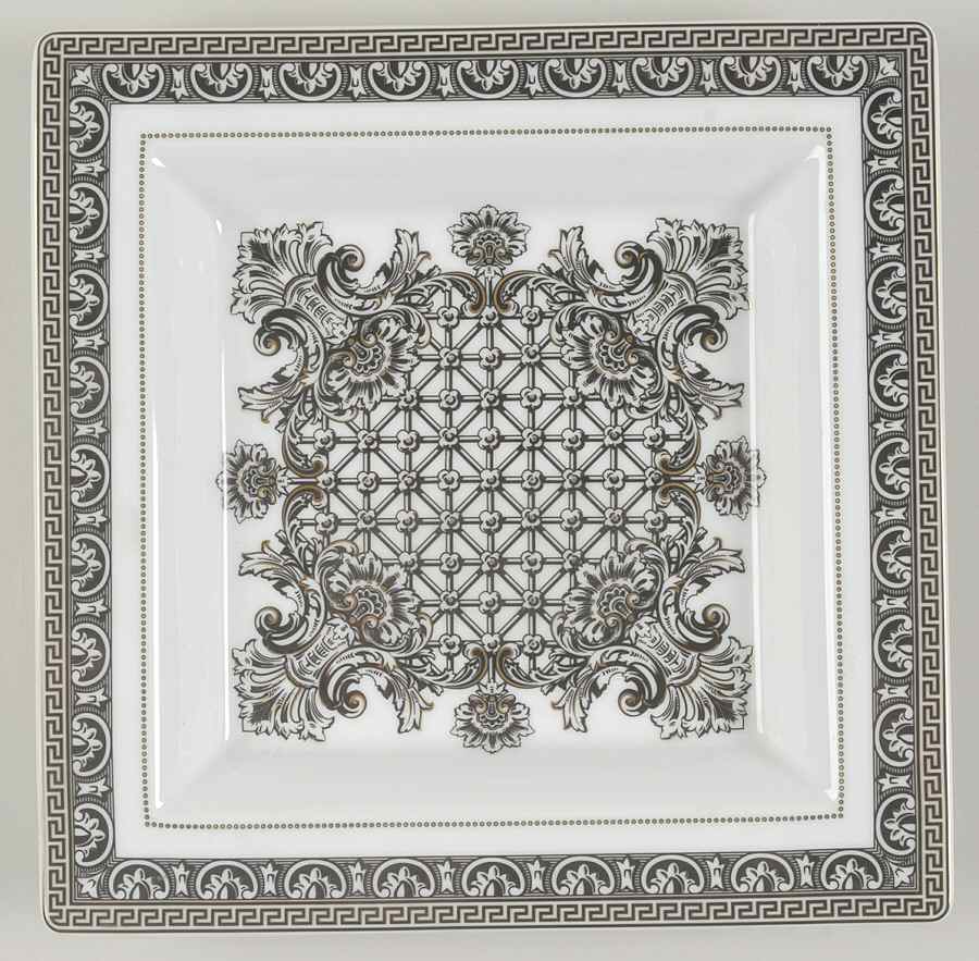 Marqueterie 8" Square Tray by Rosenthal - Continental-1
