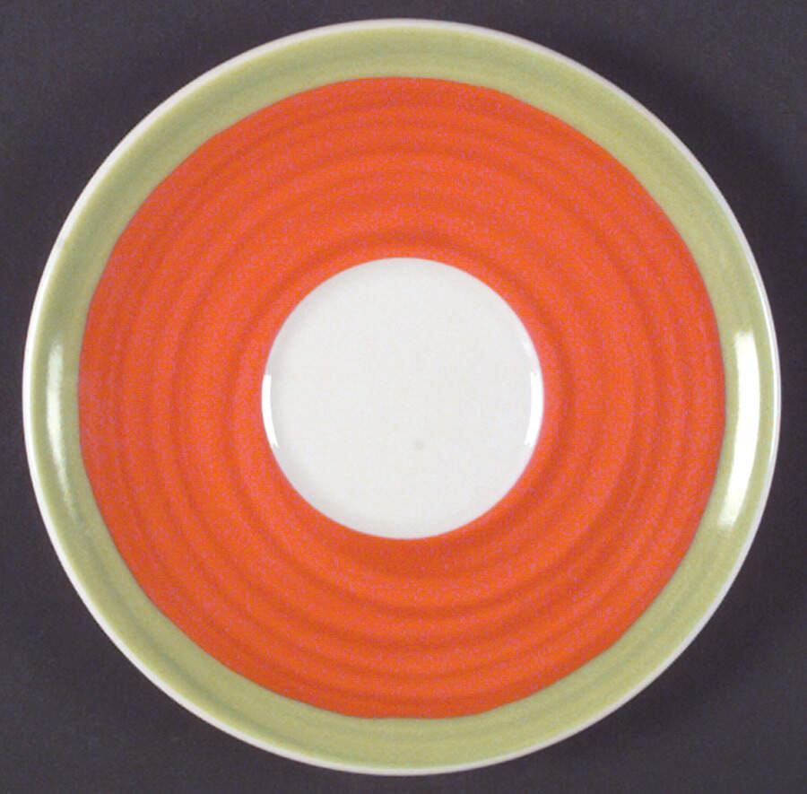 Trellis Orange Saucer for Flat Cup by Rosenthal - Continental-1