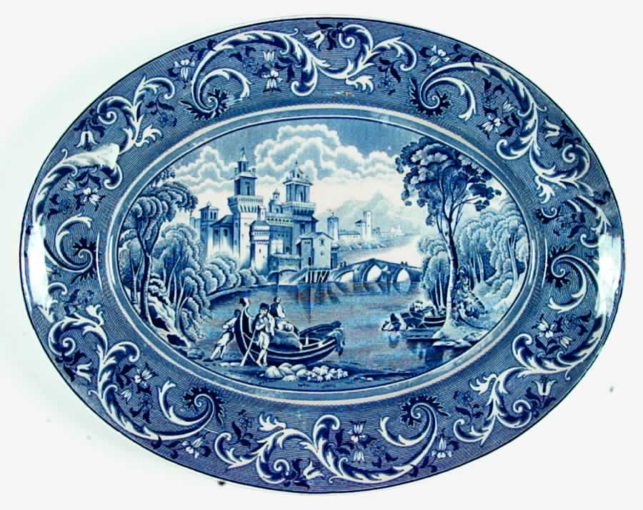 Venice 14" Oval Serving Platter by Ridgway (Ridgways)-1