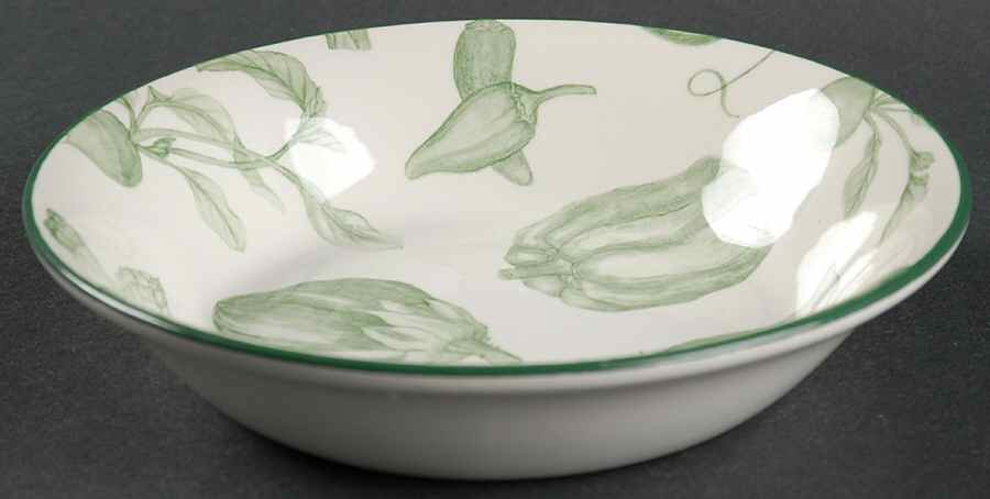 Toile De Legumes Green Coupe Cereal Bowl by Royal Stafford-1
