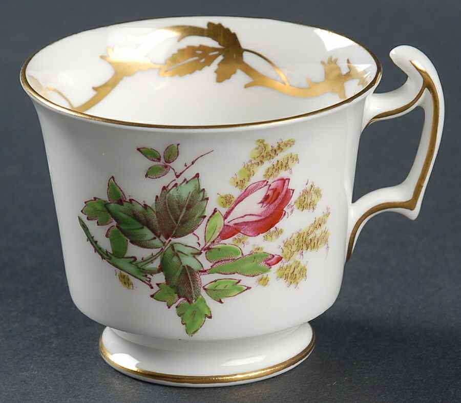 Moss Rose Footed Demitasse Cup by Royal Chelsea-1