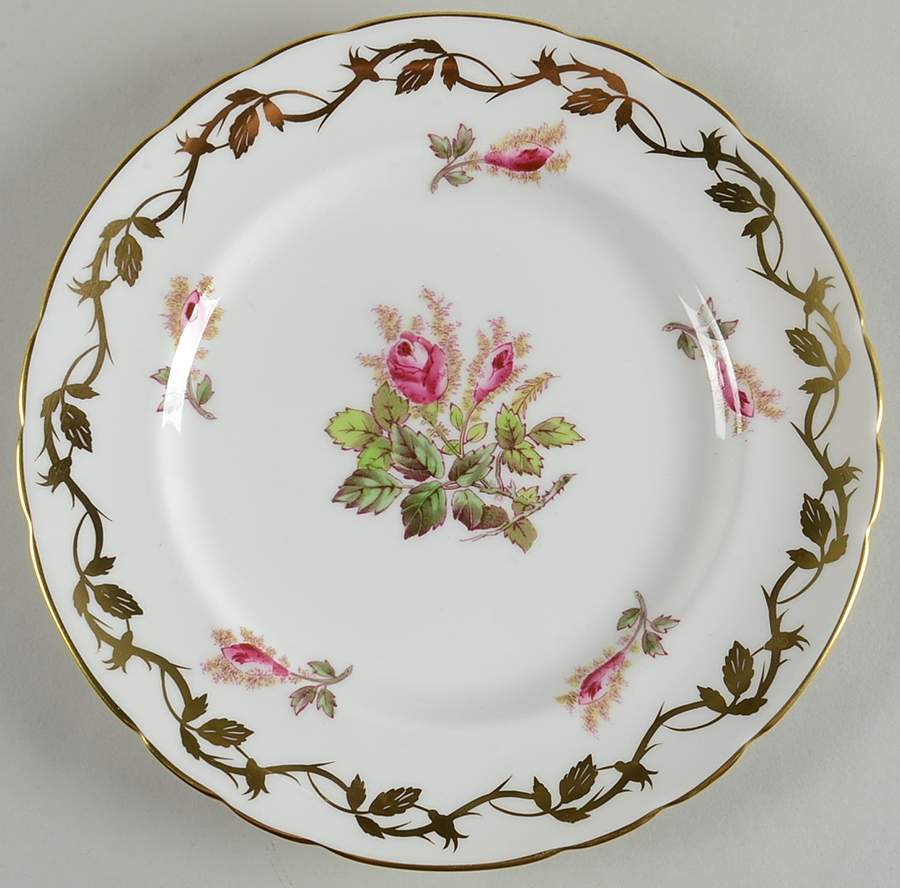Moss Rose Luncheon Plate by Royal Chelsea-1