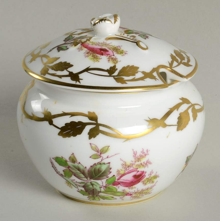 Moss Rose Jam/Jelly & Lid by Royal Chelsea-1