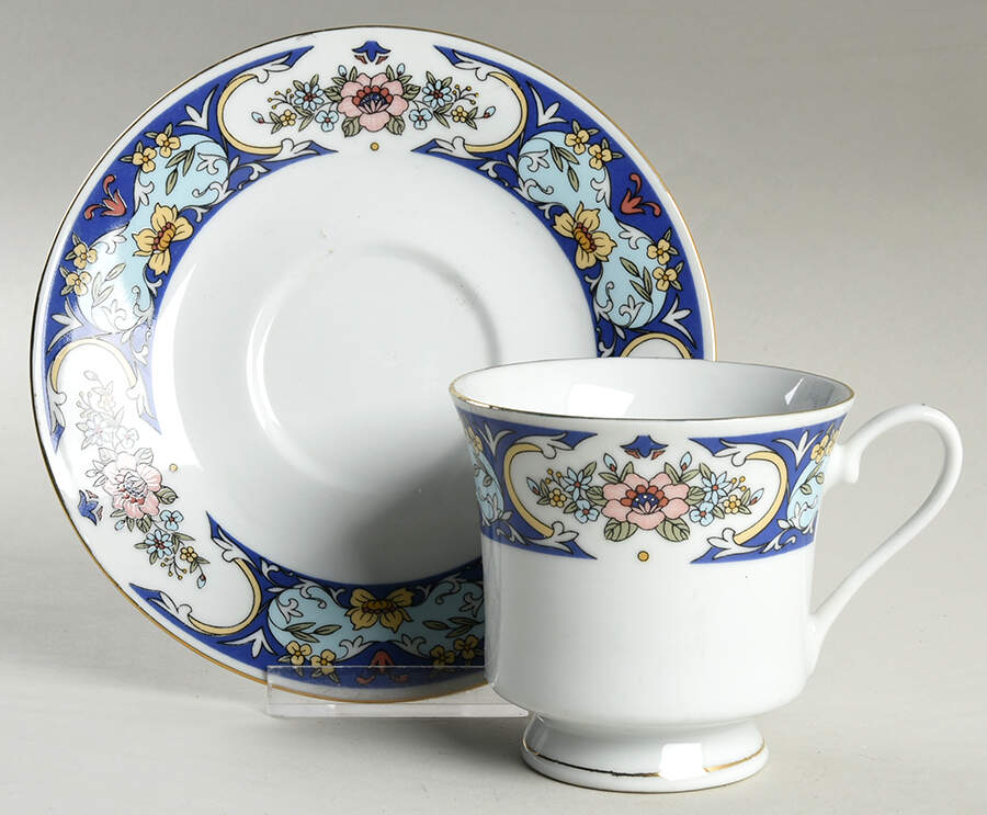 RSA7 Footed Cup & Saucer Set by Red Sea-1