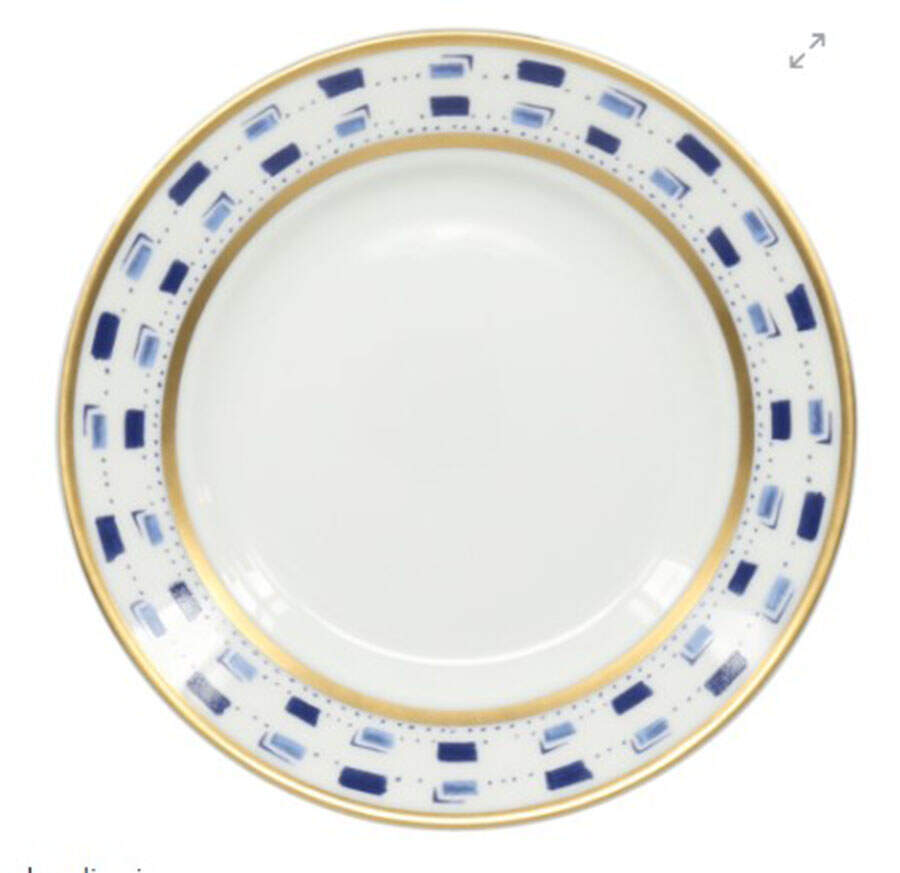 La Bocca Blue Bread & Butter Plate by Royal Limoges-1