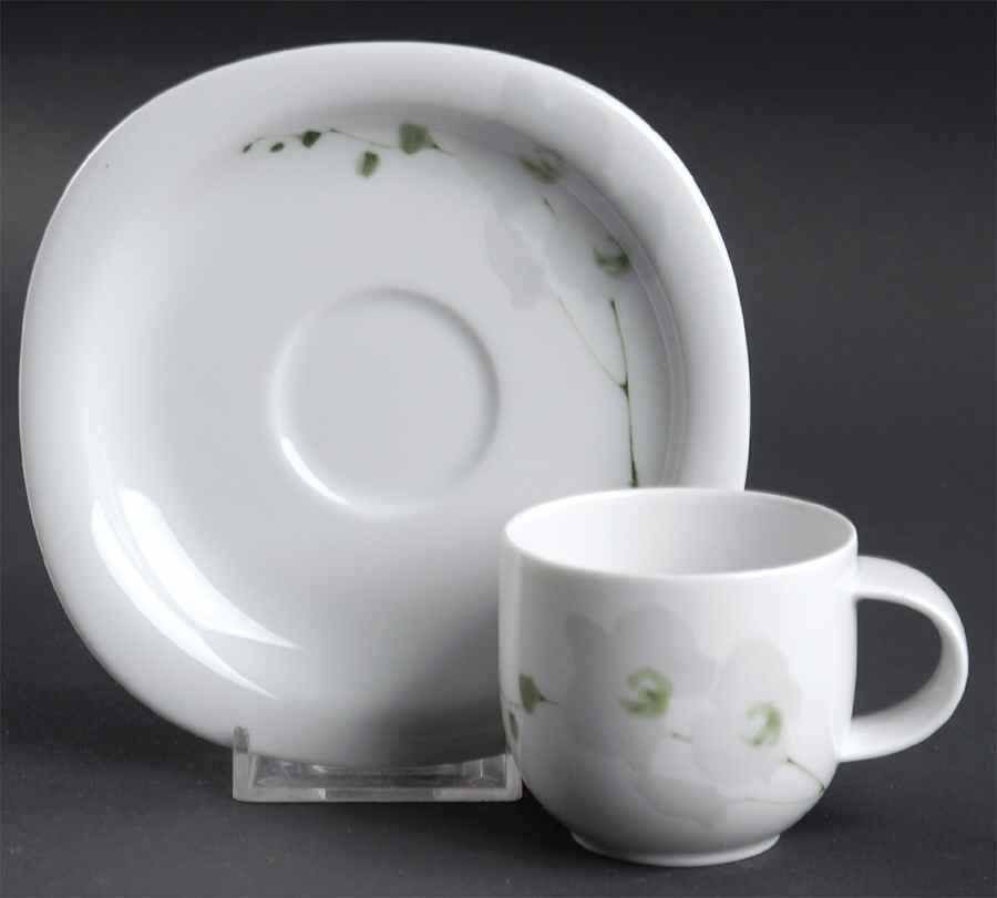 Rangoon Flat Demitasse Cup & Saucer Set by Rosenthal - Continental-1