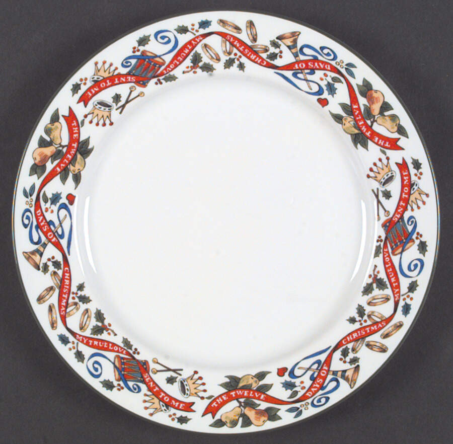 Twelve Days of Christmas Dinner Plate by Royal Worcester-1