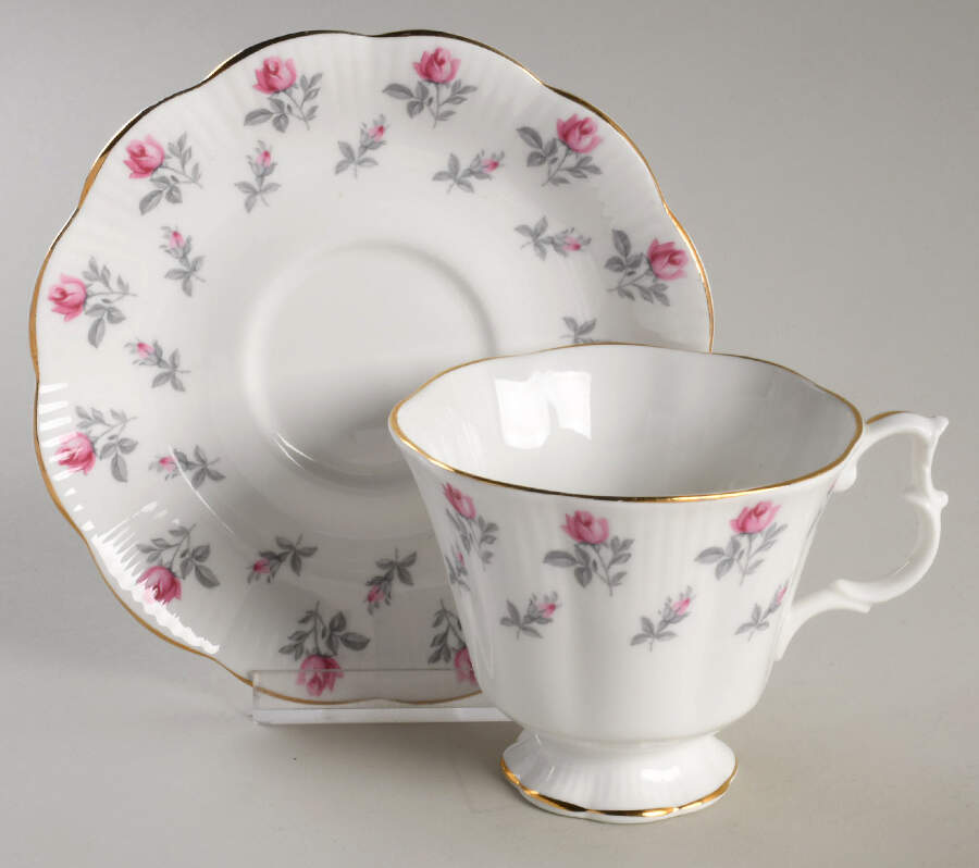 Winsome Footed Cup & Saucer Set by Royal Albert-1