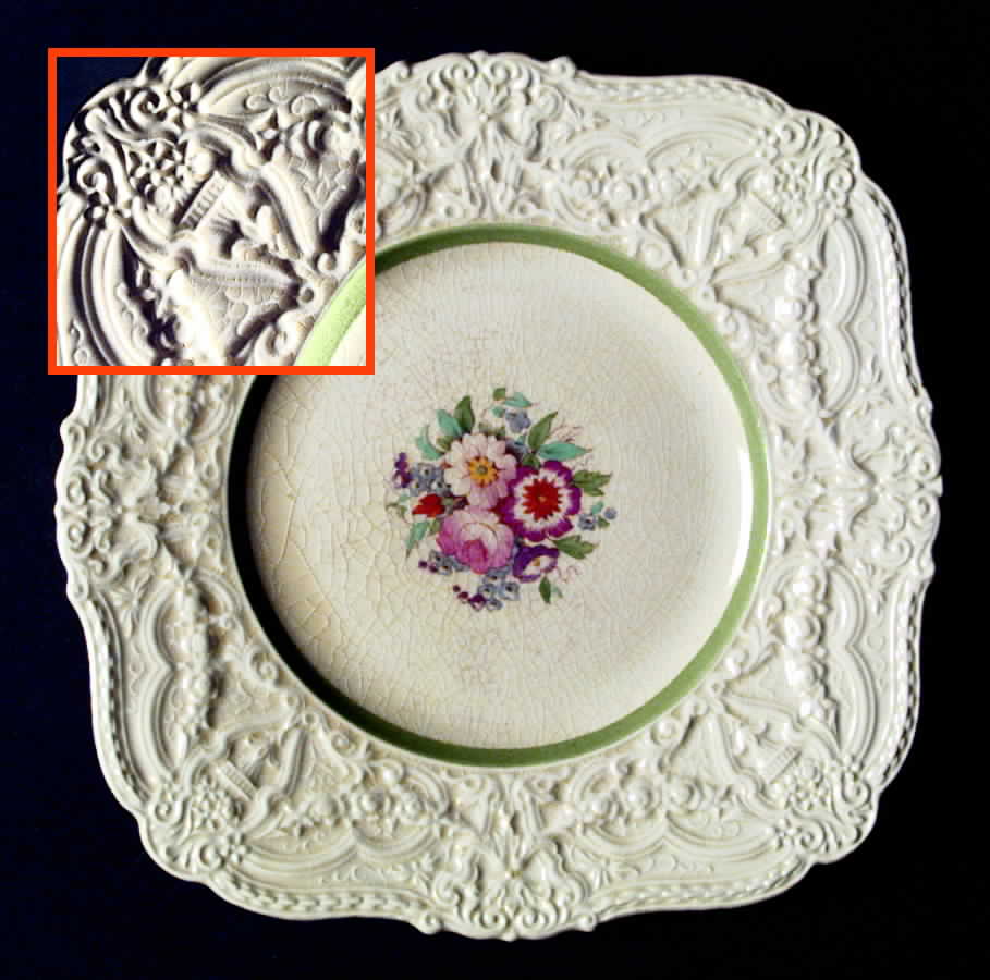 X858 Square Salad Plate by Royal Cauldon-1