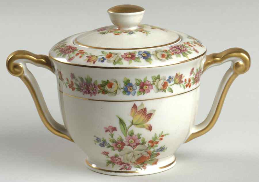 RYD13 Sugar Bowl & Lid by Raynaud-1