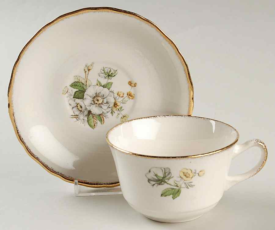 Linda Flat Cup & Saucer Set by Canonsburg-1