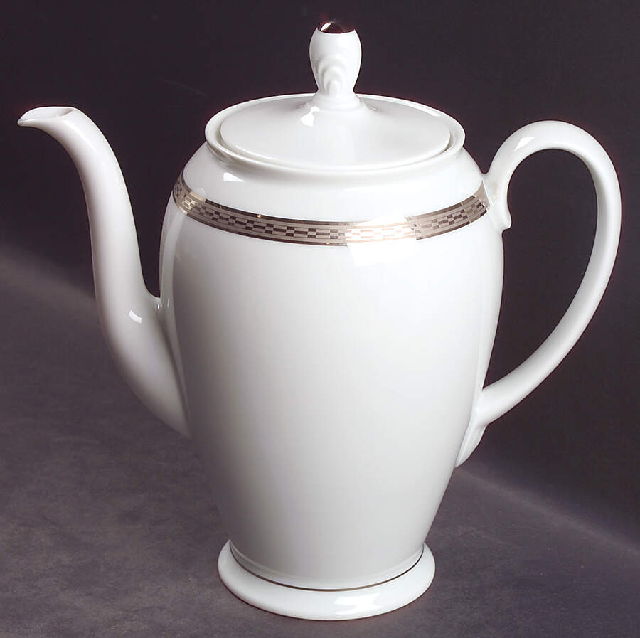Crown Platinum Coffee Pot & Lid by Rosenthal - Continental-1