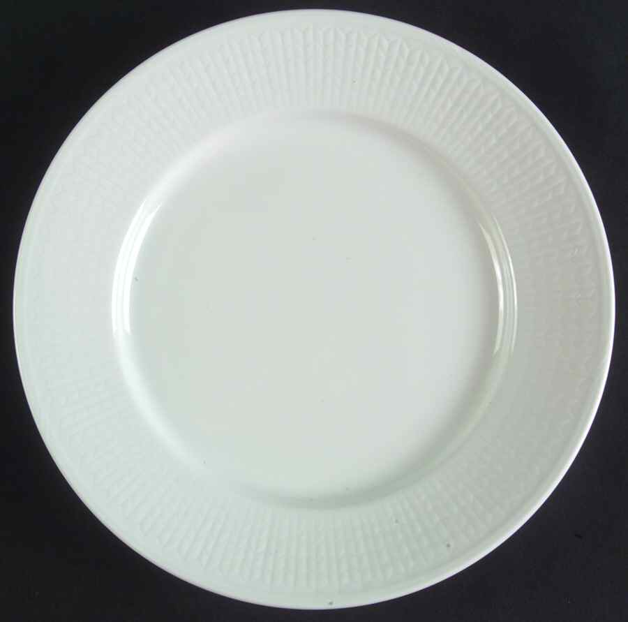 Swedish Grace Snow (White) Salad Plate by Rorstrand-1