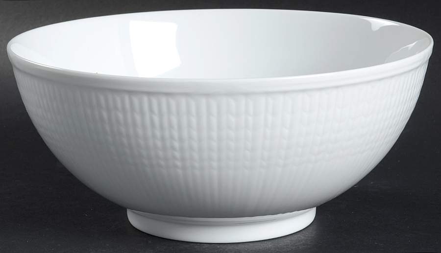 Swedish Grace Snow (White) 8" Salad Serving Bowl by Rorstrand-1