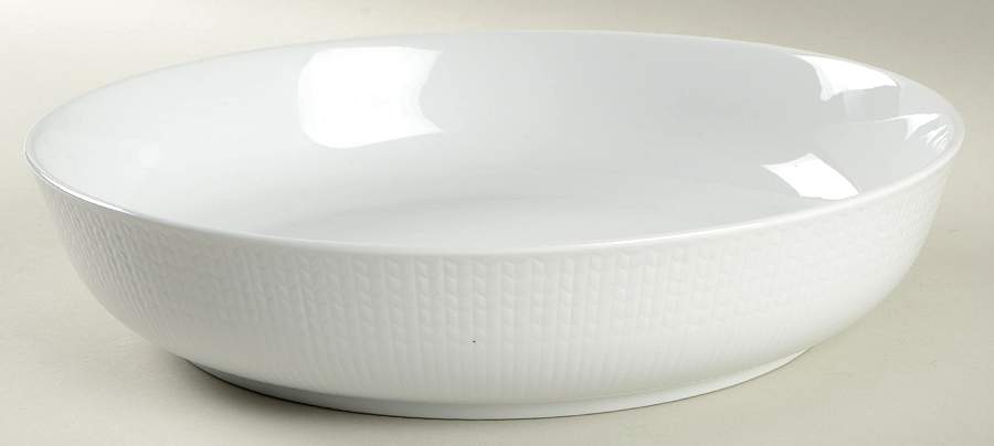 Swedish Grace Snow (White) 11" Round Baker by Rorstrand-1