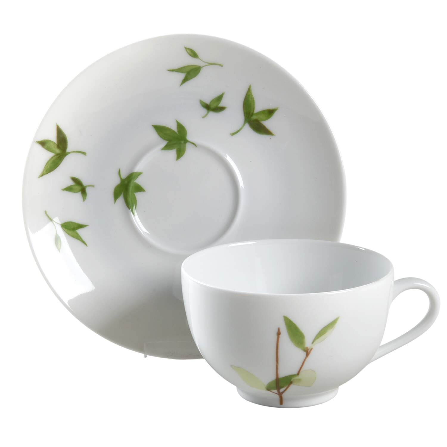 Verdures Footed Cup & Saucer Set by Raynaud-1