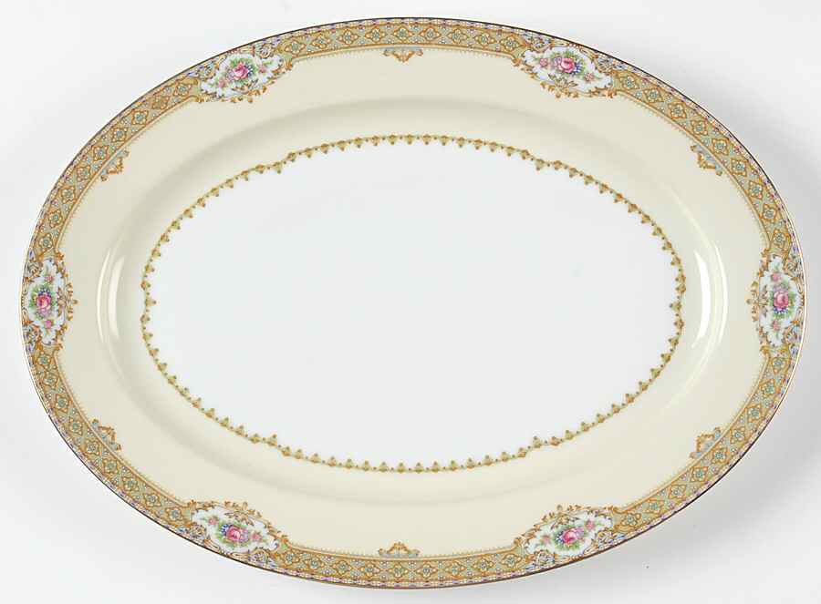 Akron 14" Oval Serving Platter by Royal Embassy-1