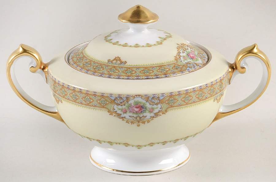 Akron Sugar Bowl & Lid by Royal Embassy-1