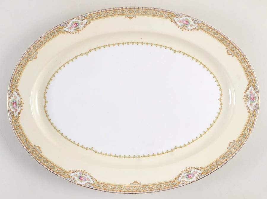 Akron 16" Oval Serving Platter by Royal Embassy-1