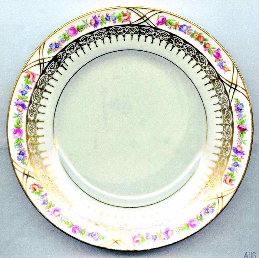 Romance Bread & Butter Plate by Royal Ivory (Czech, Germany)-1