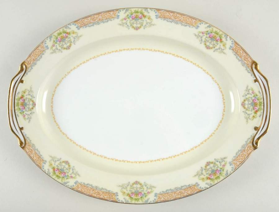 RO16 16" Oval Serving Platter by Rose (Japan)-1
