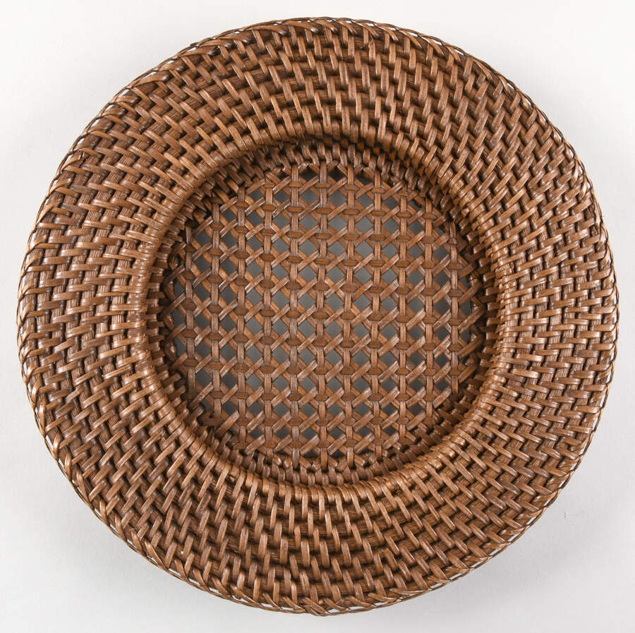 Evesham Orchard Rattan Charger/Service Plate by Royal Worcester-1