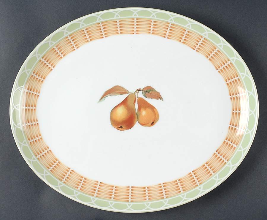 Evesham Orchard 14" Oval Serving Platter by Royal Worcester-1