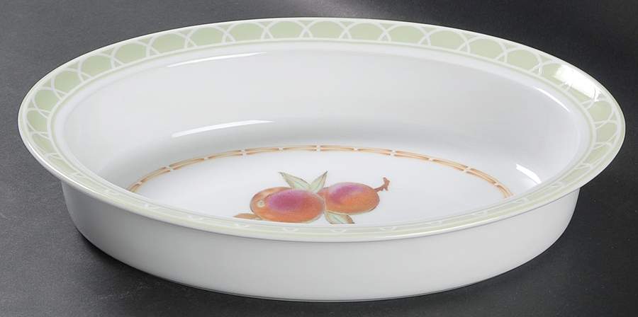 Evesham Orchard 11" Oval Vegetable Bowl by Royal Worcester-1