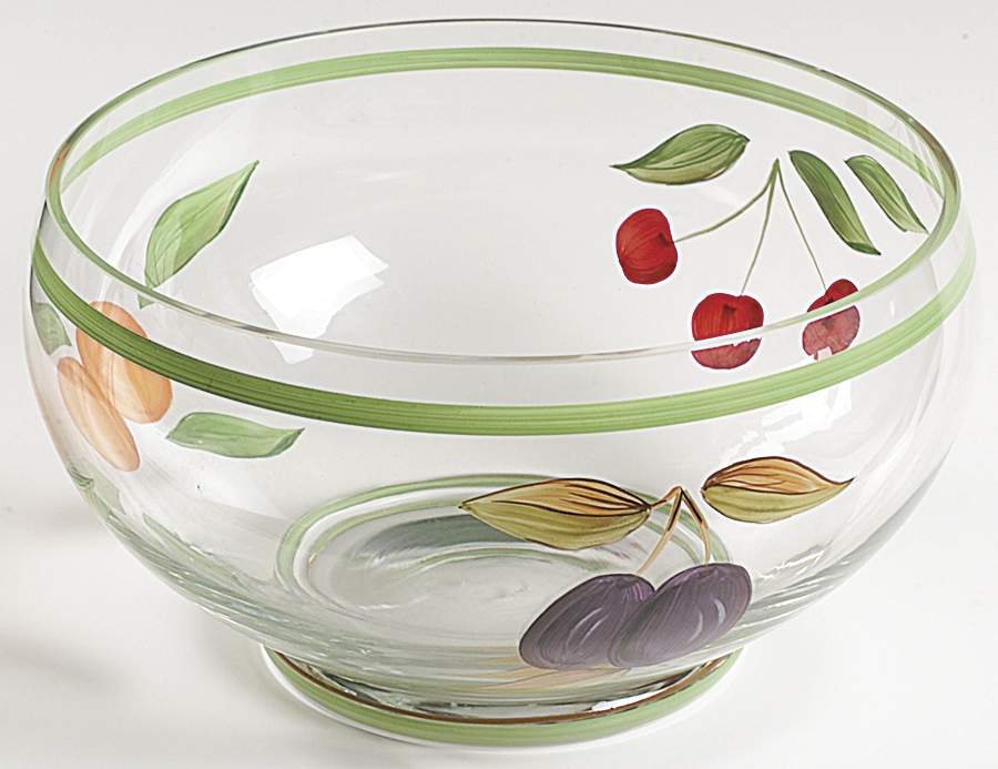 Evesham Orchard Large Glassware Salad Bowl by Royal Worcester-1