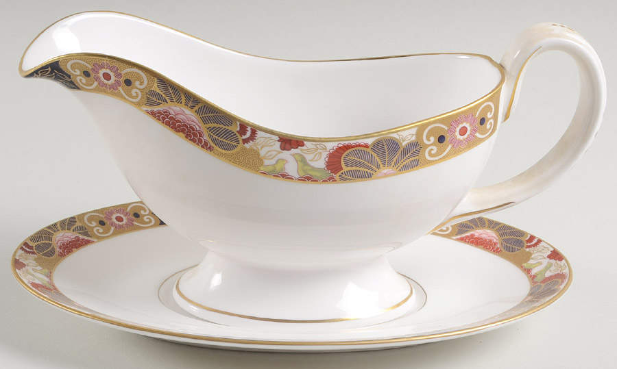Lord Nelson Gravy Boat & Underplate by Royal Worcester-1