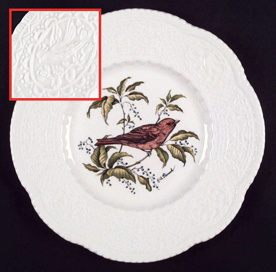 Aviary Luncheon Plate by Royal Cauldon-1