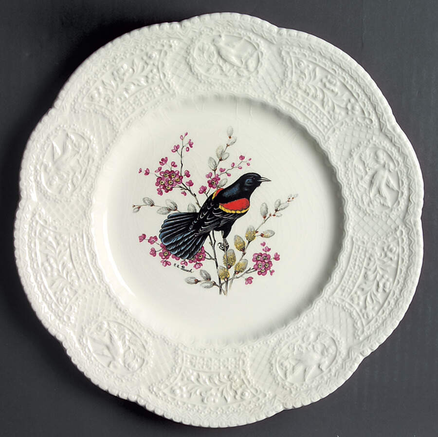 Aviary Dinner Plate by Royal Cauldon-1