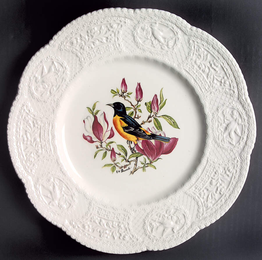 Aviary Dinner Plate by Royal Cauldon-1