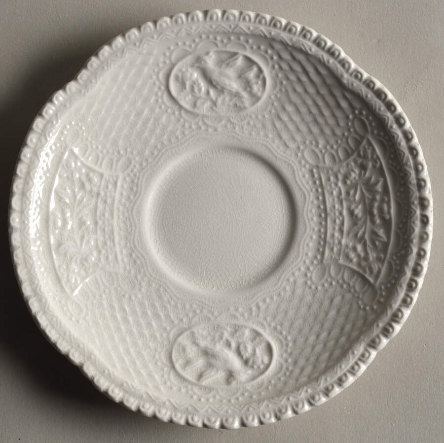 Aviary Saucer for Flat Cup by Royal Cauldon-1