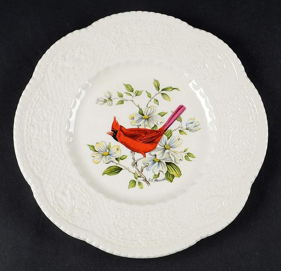 Aviary Luncheon Plate by Royal Cauldon-1
