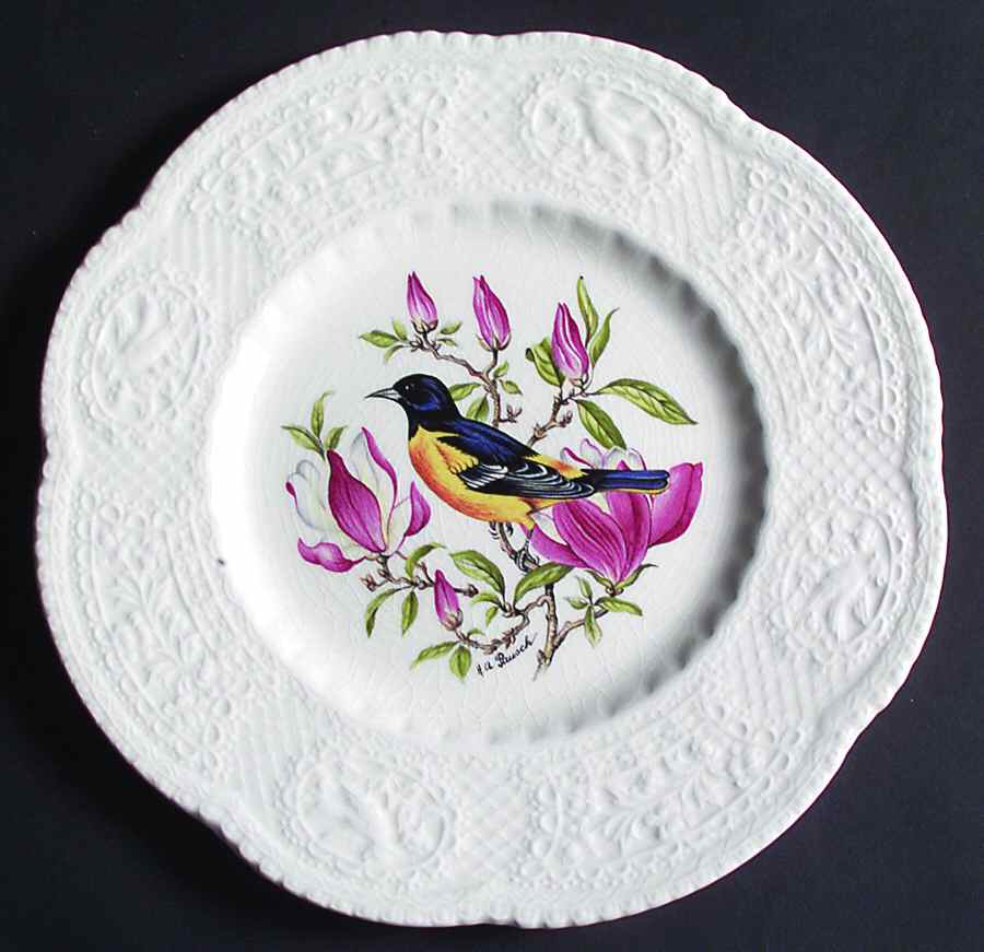 Aviary Luncheon Plate by Royal Cauldon-1