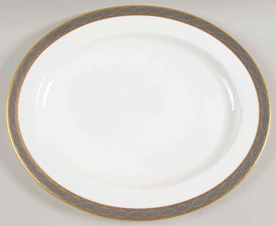 Contrast 16" Oval Serving Platter by Royal Worcester-1