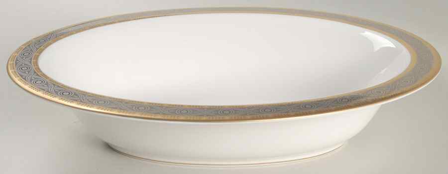 Contrast 10" Oval Vegetable Bowl by Royal Worcester-1