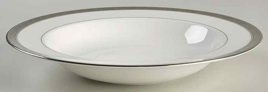 Davenham Platinum Large Rim Soup Bowl by Royal Worcester-1
