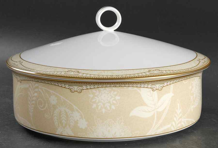 Brocade Round Covered Vegetable by Royal Worcester-1