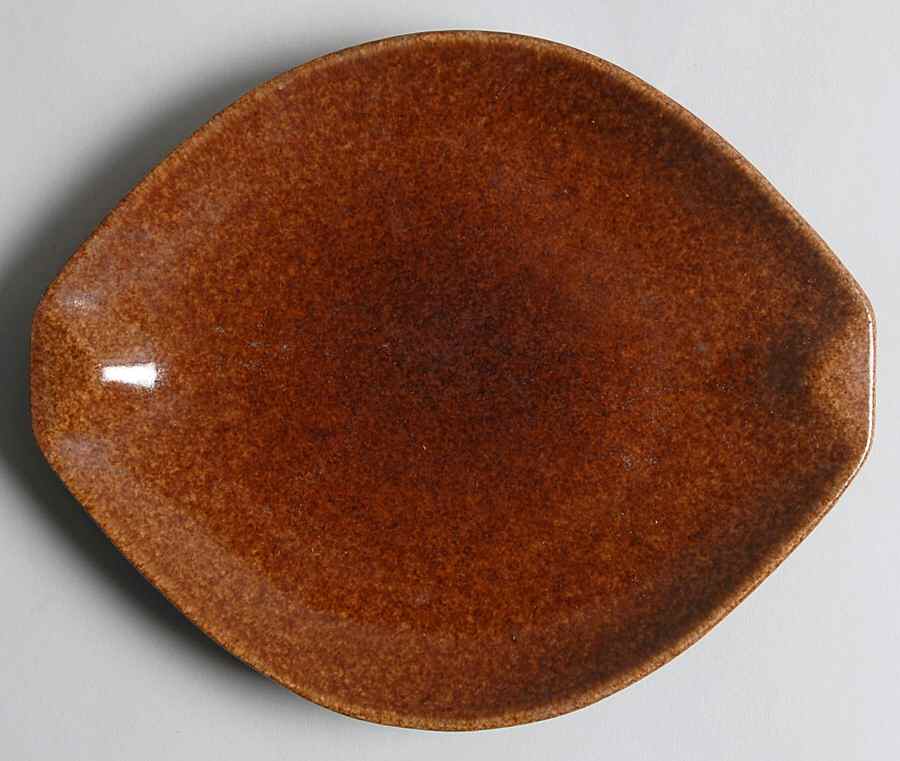 Raymor Autumn Brown (Glossy) Bread & Butter Plate by Roseville-1