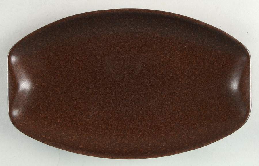 Raymor Autumn Brown (Glossy) Pickle Dish by Roseville-1