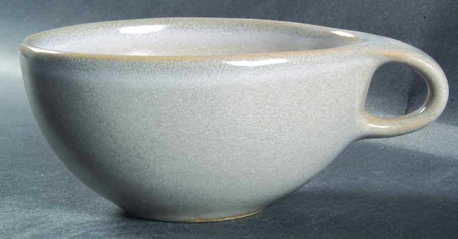 Raymor Beach Gray (Glossy) Flat Cup by Roseville-1